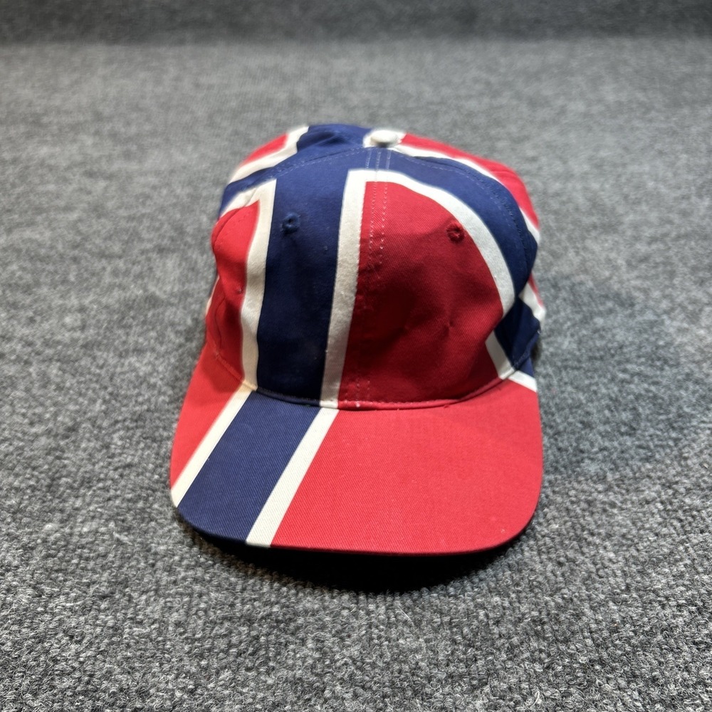 Vintage 1994 Big Logo Global Cals Norway Flag Hat Snapback Norge Norwegian